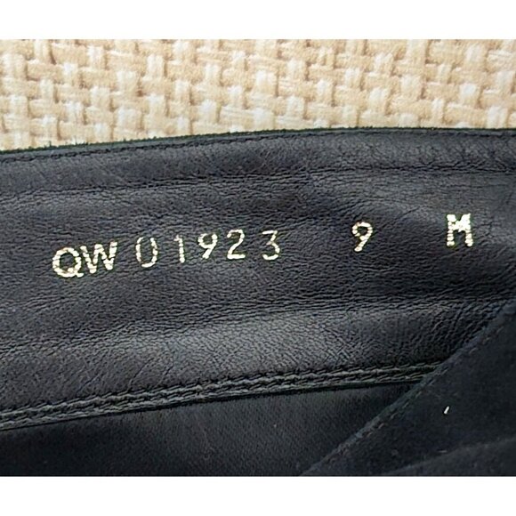 Stuart Weitzman Black Suede Leather Hidden Wedge Tall Tassel Boots Size 9 EUC - Picture 8 of 8